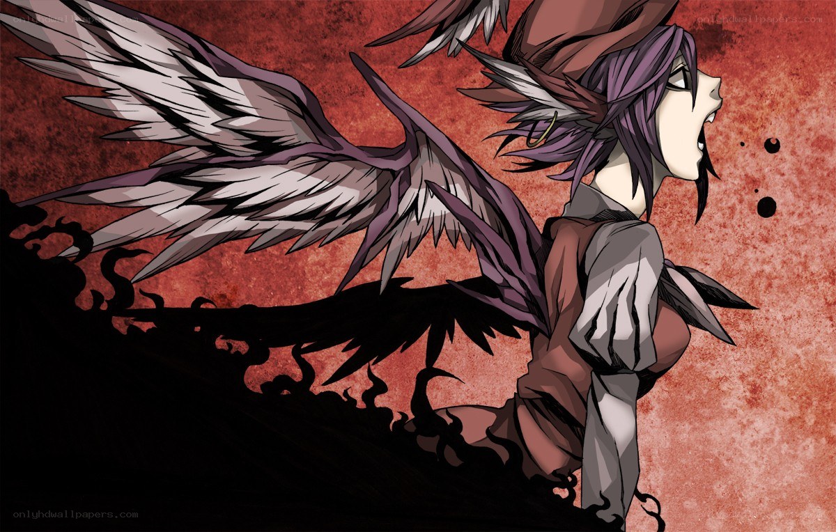 anime character with wings