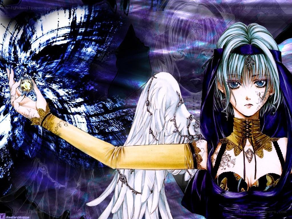 anime character with wings and magic