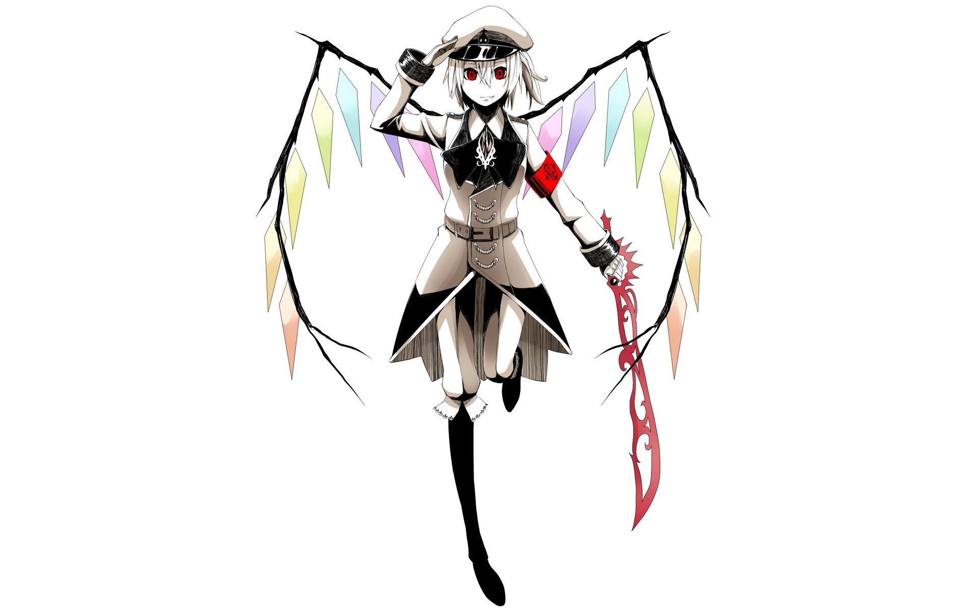 anime character with wings and sword