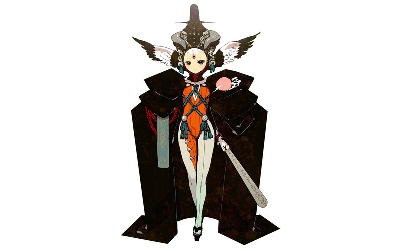 anime character with wings and sword