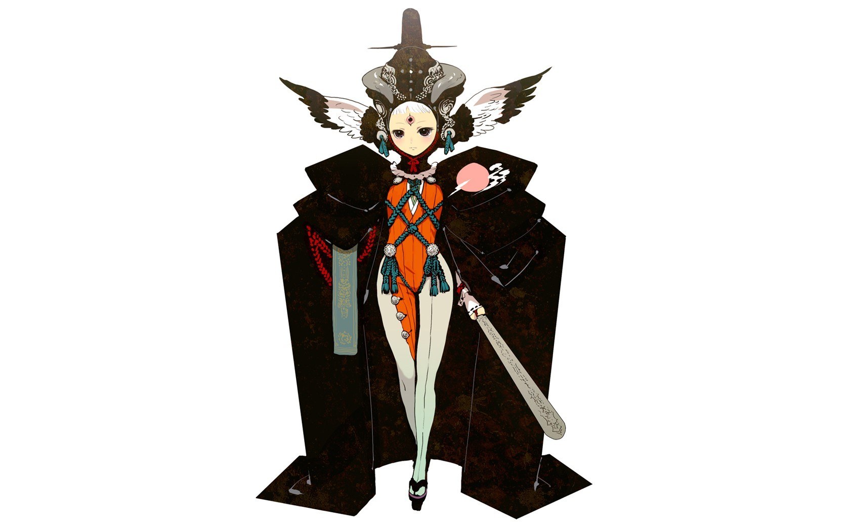 anime character with wings and sword
