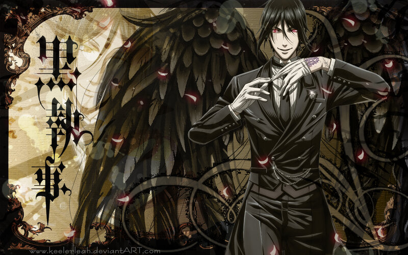 Anime Character with Wings — Black, Dramatic, Manga, Tuxedo