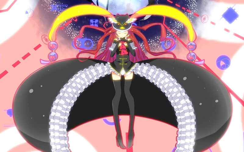 Anime Character with Wings — Black, Dramatic, Mask