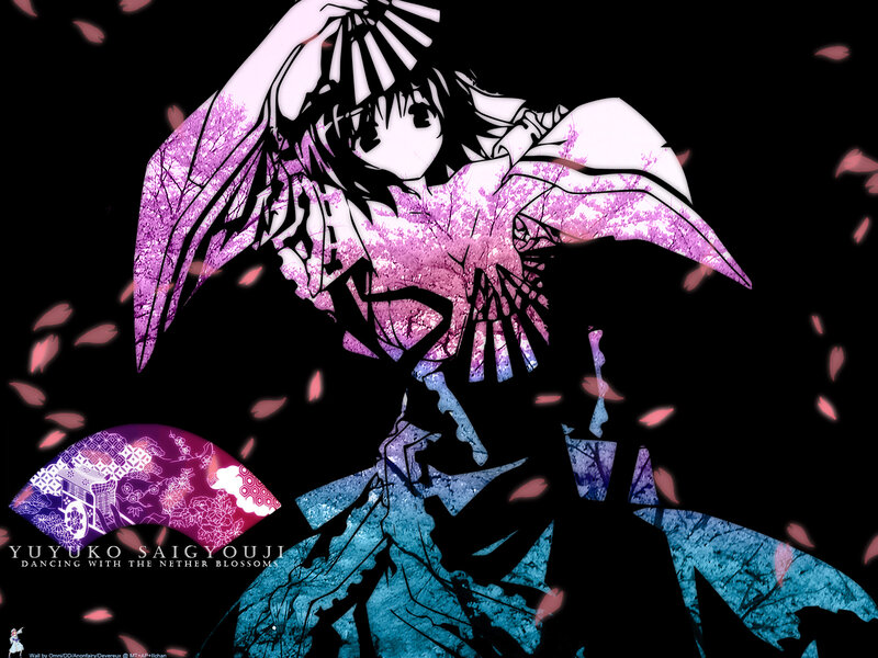 Anime Character with Wings — Black, Dramatic, Spring