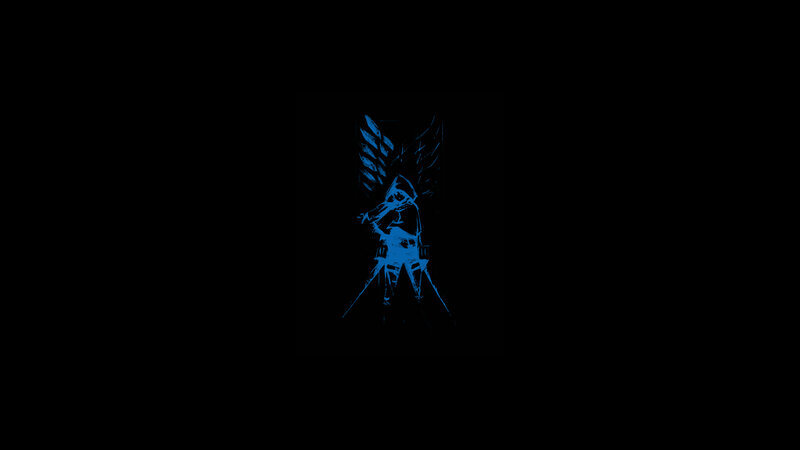 Anime Character with Wings — Blue, Dramatic, Night, Digital Art, Sword, Armor