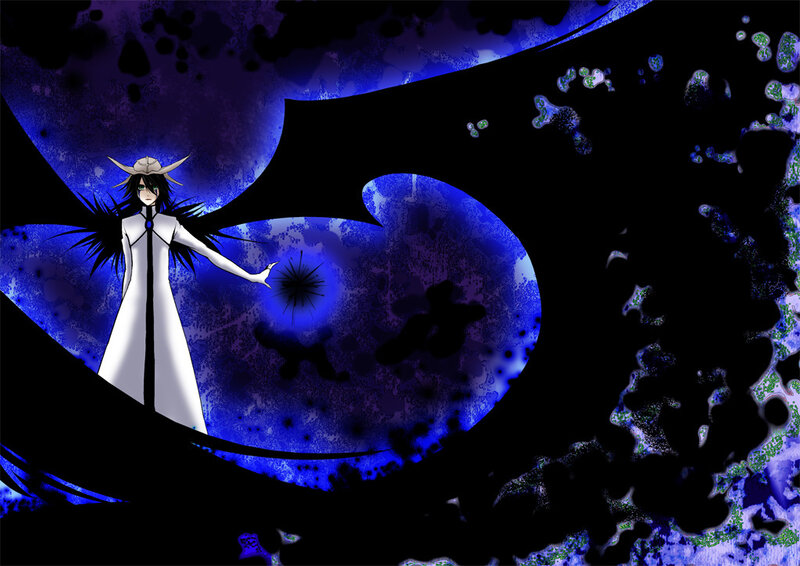 Anime Character with Wings — Blue, Dramatic, Night, Digital Art, White Coat