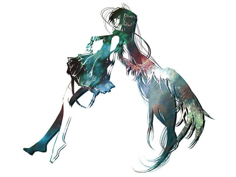 Anime Character with Wings — Green, Dramatic
