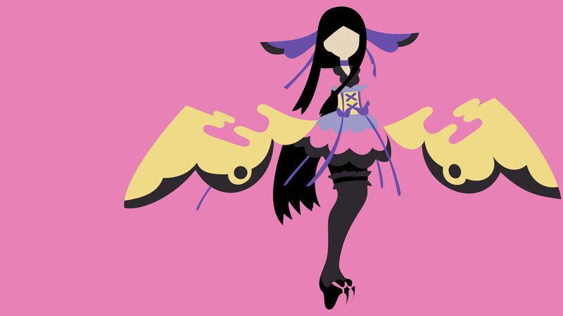Anime Character with Wings — Pink, Playful