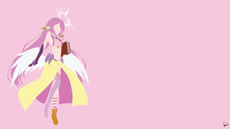 Anime Character with Wings — Pink, Serene, Digital Art