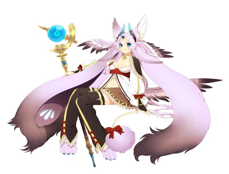 Anime Character with Wings — Purple, Calm