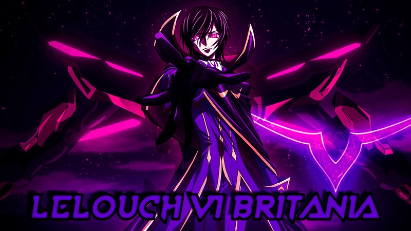 Anime Character with Wings — Purple, Dramatic, Night, Mecha