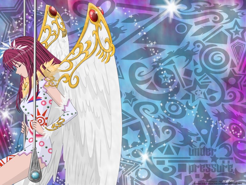 Anime Character with Wings — Purple, Magical