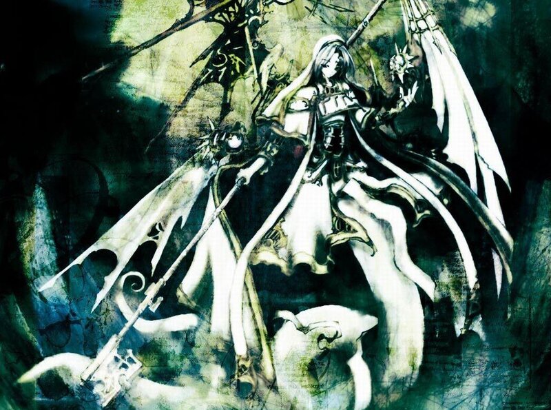 Anime Character with Wings — White, Dramatic, Manga, Sword