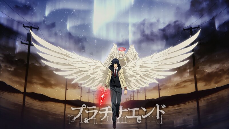 Anime Character with Wings — White, Dramatic, Night, Angel