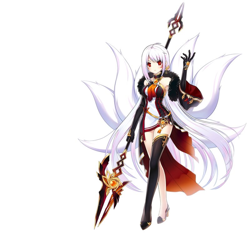 Anime Character with Wings — White, Dramatic, White Hair