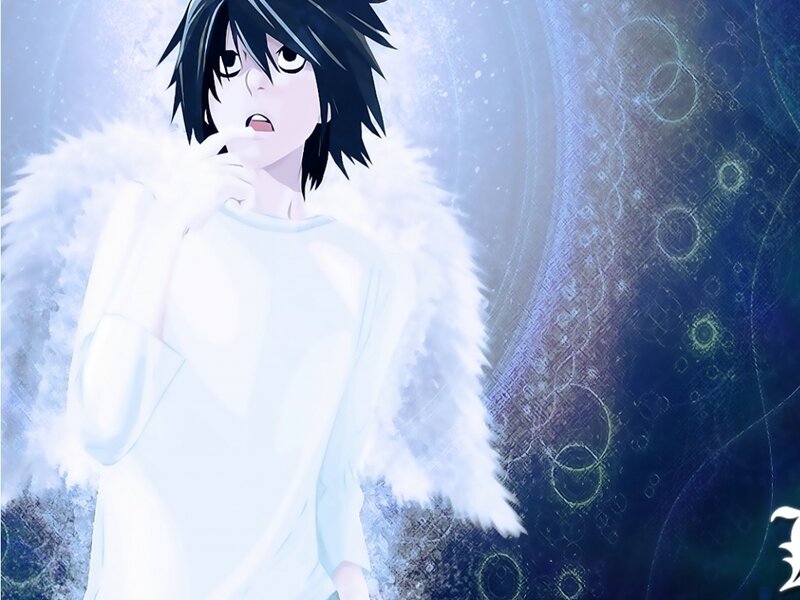 Anime Character with Wings — White, Dramatic, White Robe