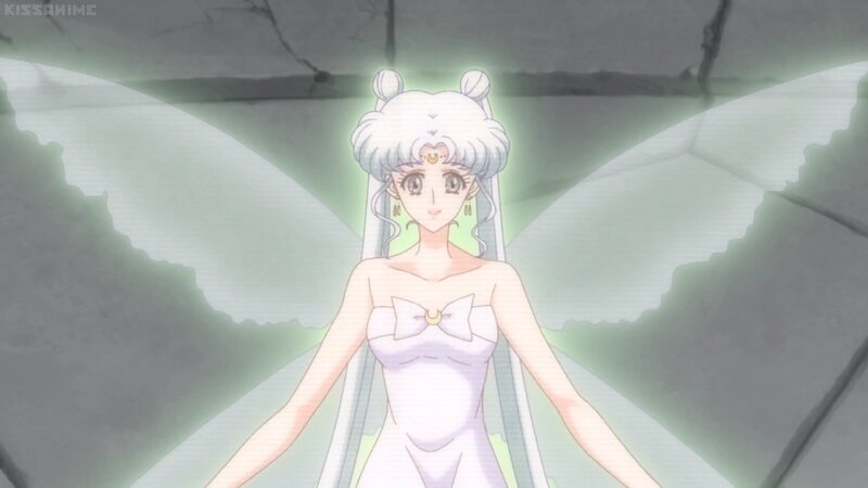 Anime Character with Wings — White, Serene, Dress