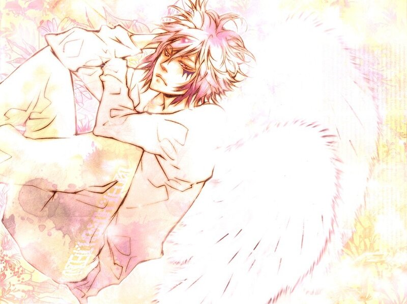 Anime Character with Wings — White, Serene, Manga
