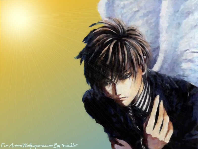 Anime Character with Wings — Yellow, Dramatic, Afternoon
