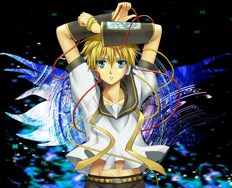 anime character with wires