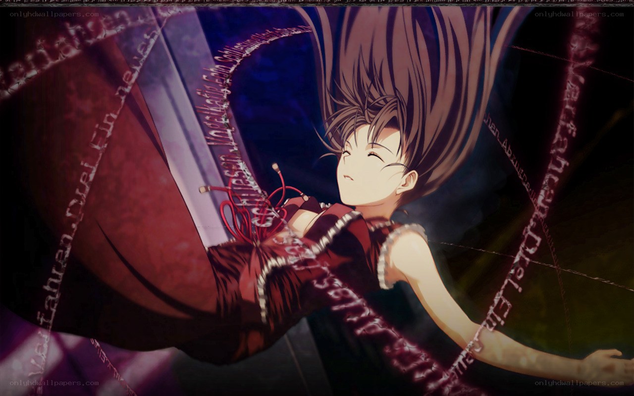 anime character with wires