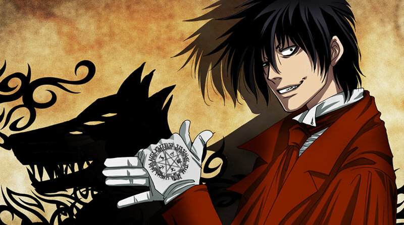 Anime character with wolf shadow