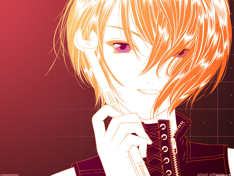 Anime Character with Wrench — Red