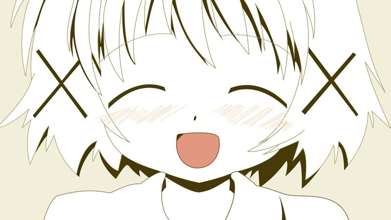 anime character with X eyes