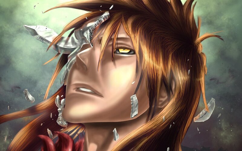Anime Character with Yellow Eyes — Brown