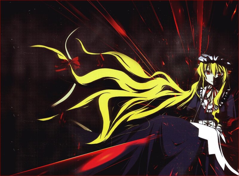 anime character with yellow hair