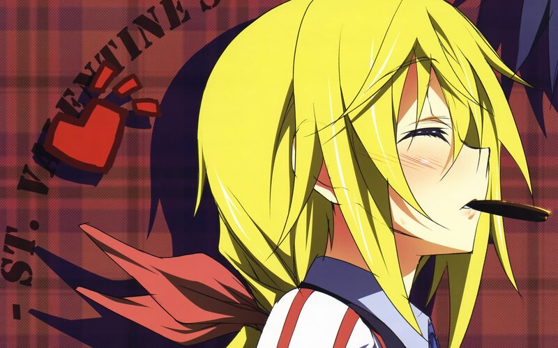 anime character with yellow hair