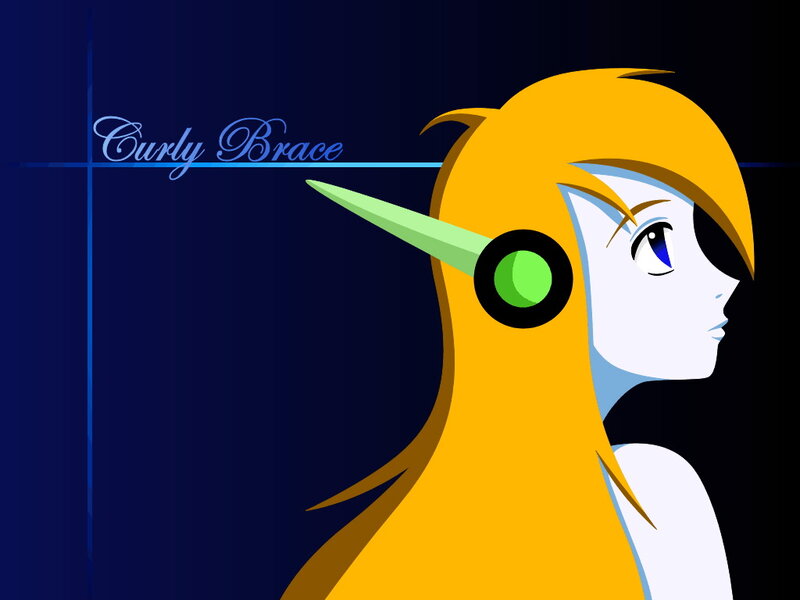 Anime Character with Yellow Hair — Blue, Dramatic