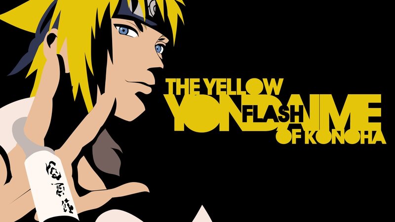 Anime Character with Yellow Hair — Dramatic, Text