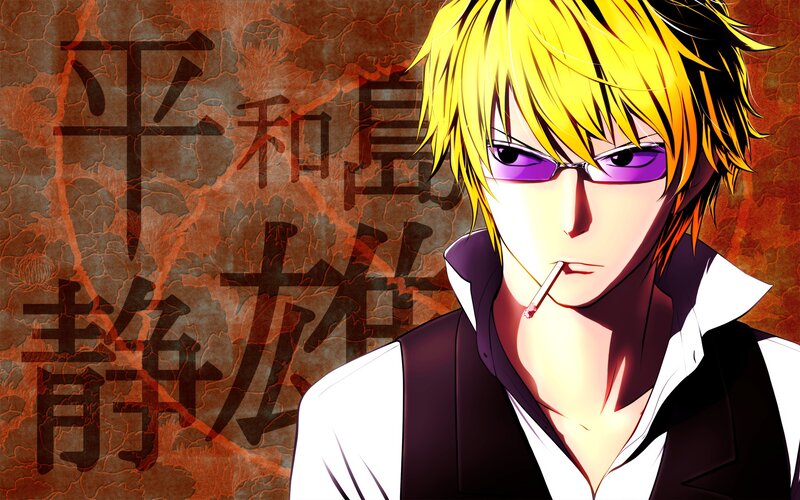 Anime Character with Yellow Hair — Serious