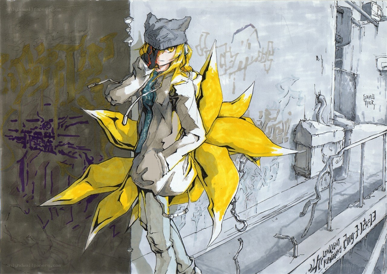 Anime character with yellow wings