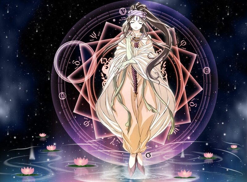anime character with zodiac symbols