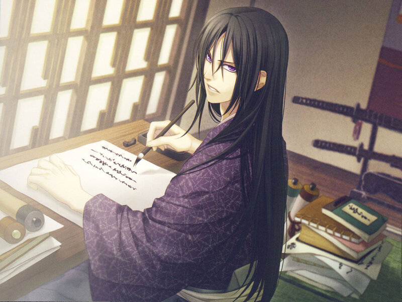 Anime Character Writing — Purple