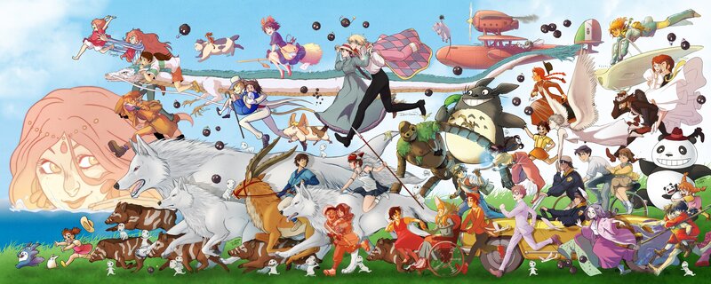 Anime Characters and Creatures — Green, Whimsical