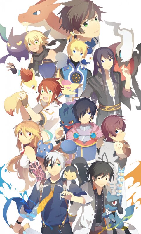Anime Characters and Creatures — White