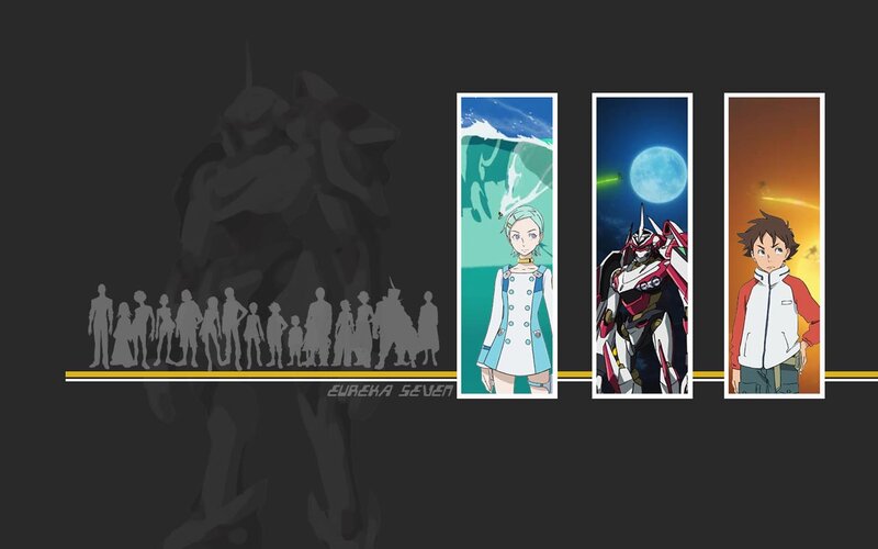 Anime Characters and Mecha — Black