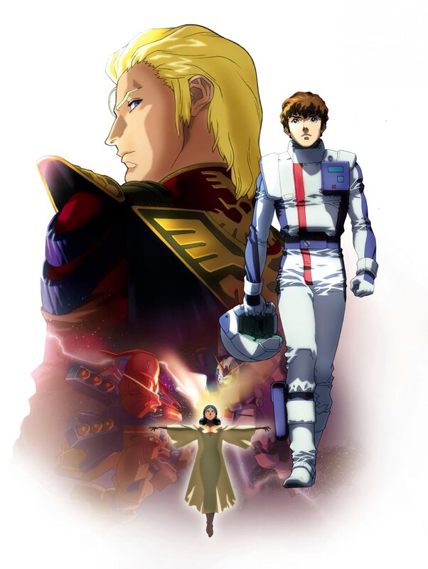 Anime Characters and Mechs — White