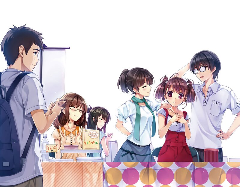 Anime Characters at a Stall