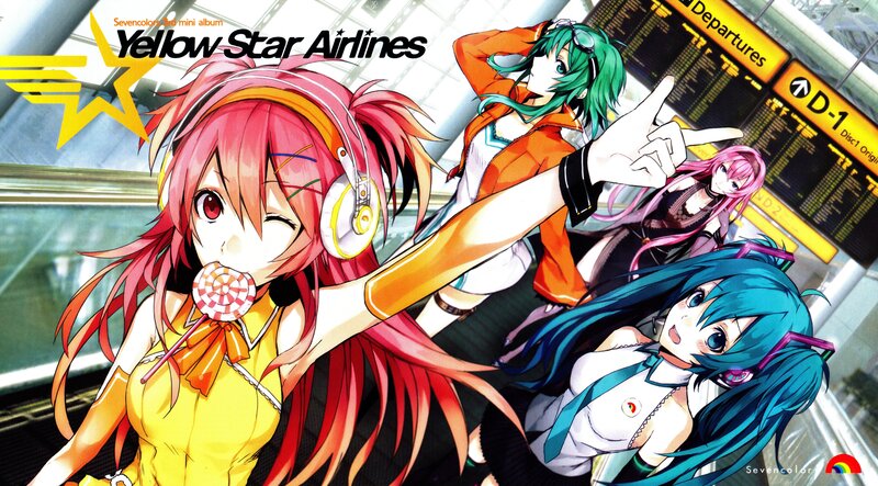 Anime Characters at Airport