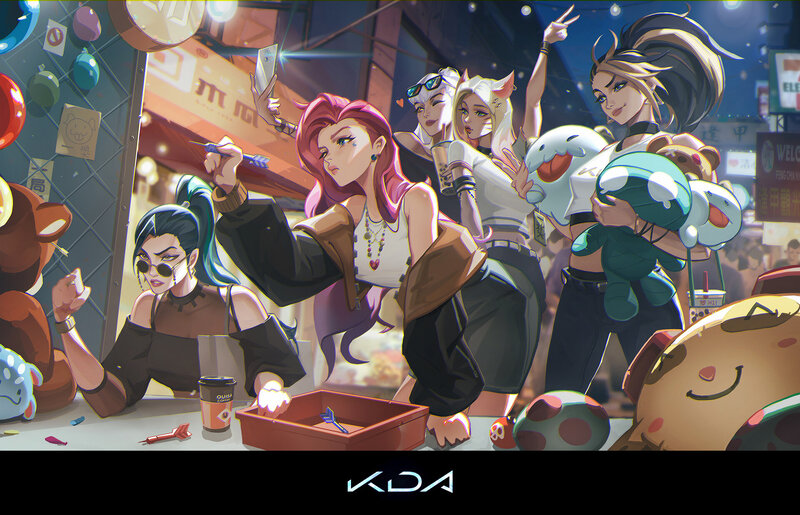 Anime Characters at Arcade