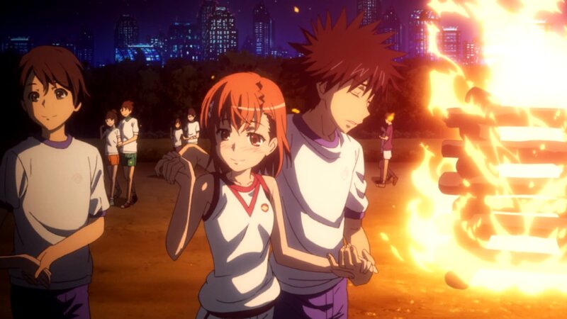 Anime Characters at Bonfire