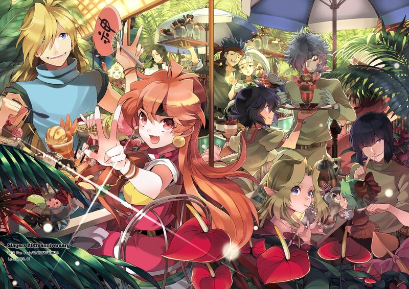Anime Characters at Cafe