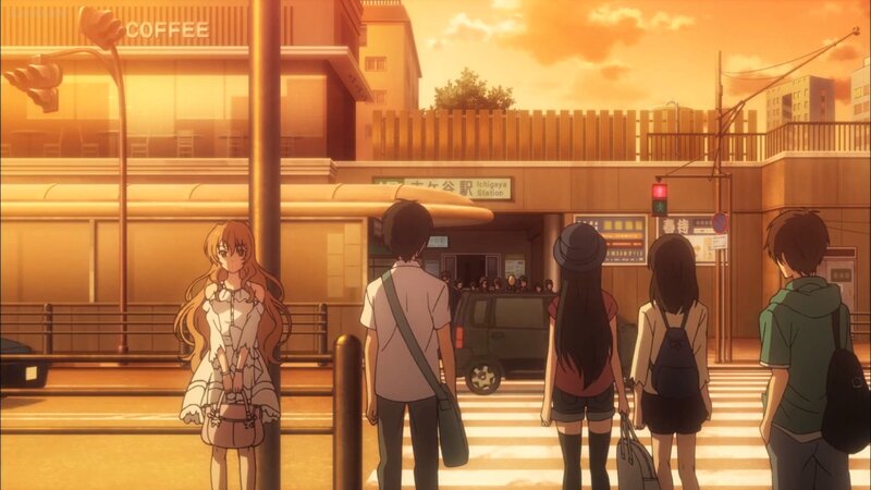 Anime Characters at Crosswalk