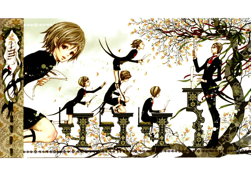 Anime Characters at Desks