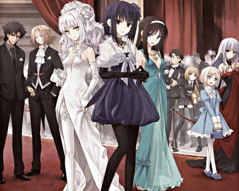 Anime Characters at Event — White
