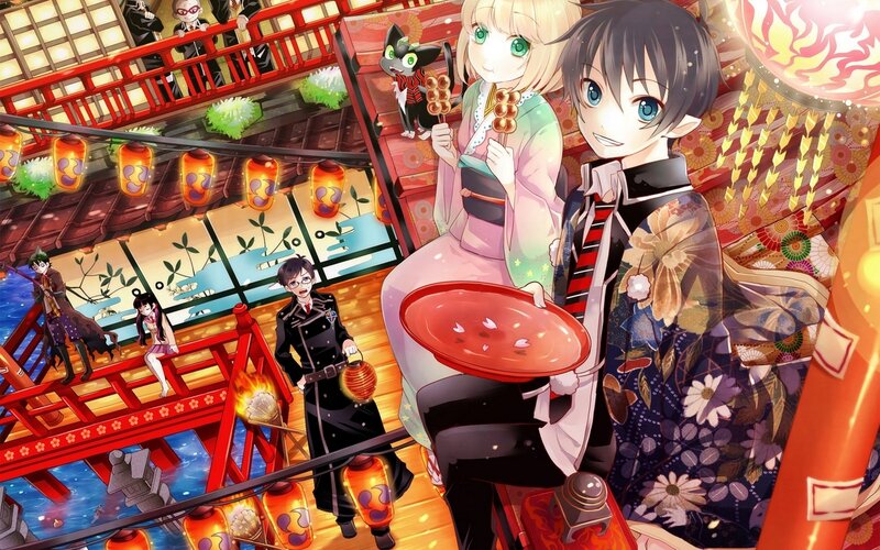anime characters at festival